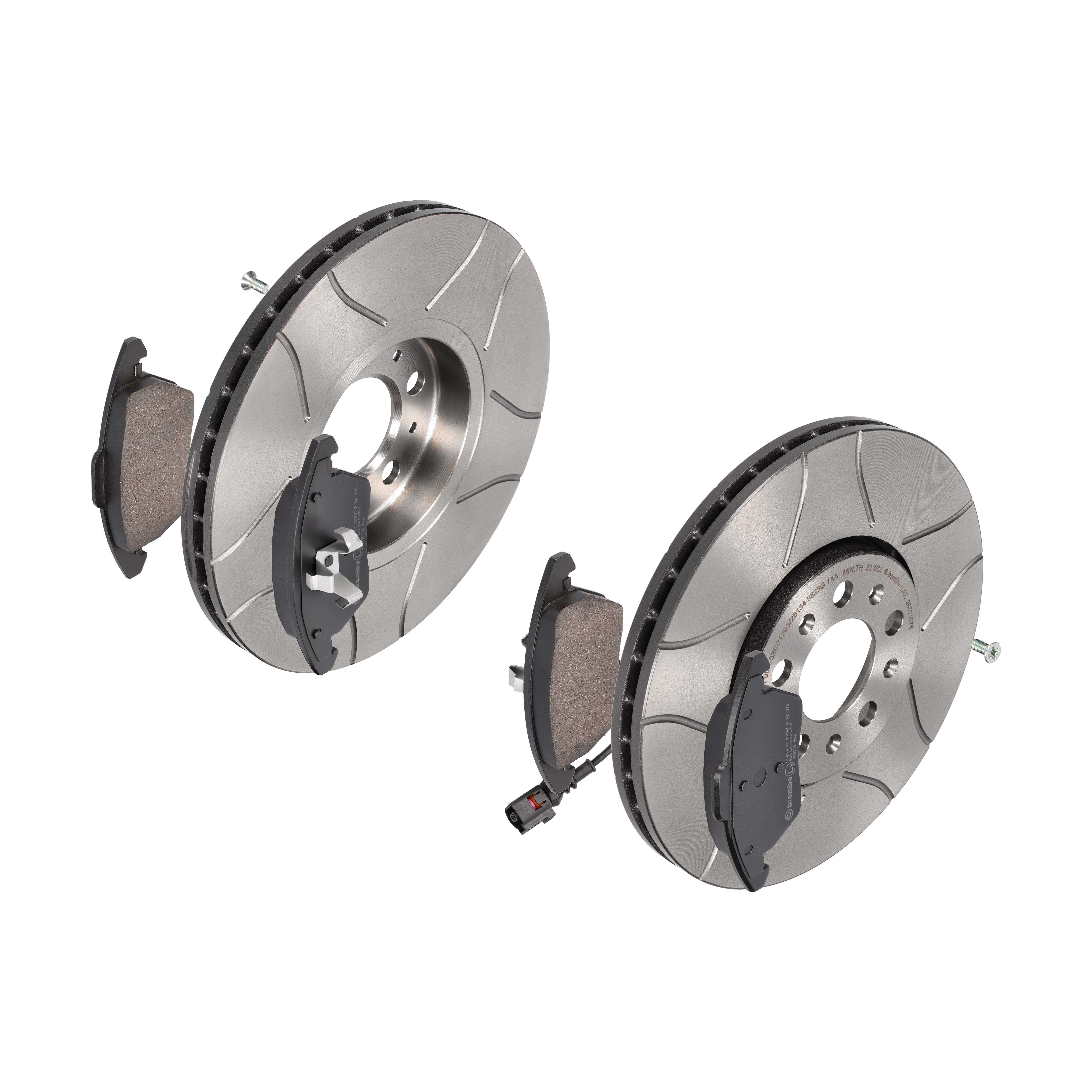 BREMBO Bremsensatz, Scheibenbremse sk8k0ezrh5 Vorderachse Innenbelüftet 288mm 25mm für SKODA (SVW) VW AUDI SKODA VW (SVW) SEAT VW (FAW)