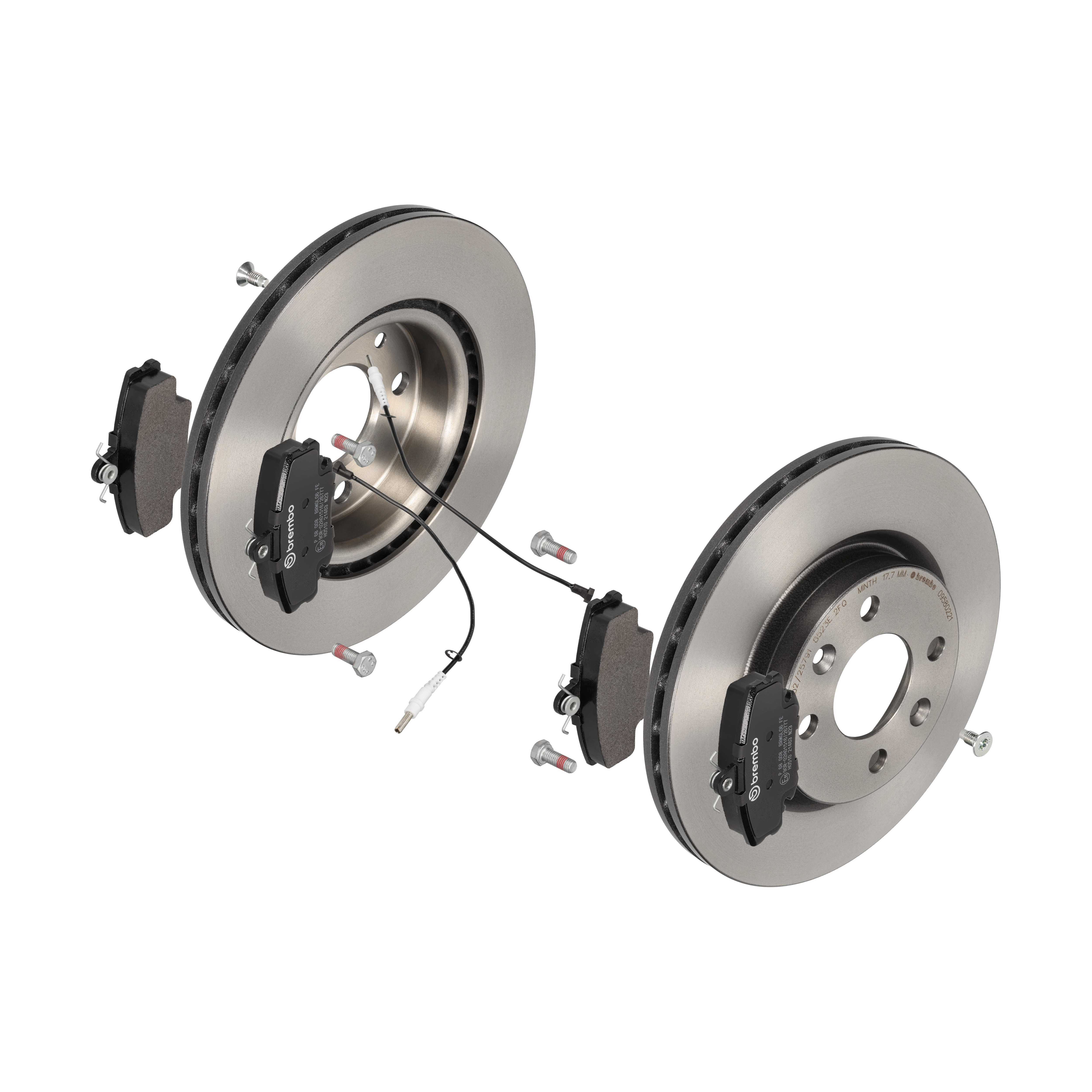 BREMBO Bremsensatz, Scheibenbremse ijdtidd9y4 Vorderachse Innenbelüftet 259mm 20mm für CITROËN PEUGEOT RENAULT NISSAN DACIA ALPINE LIFAN