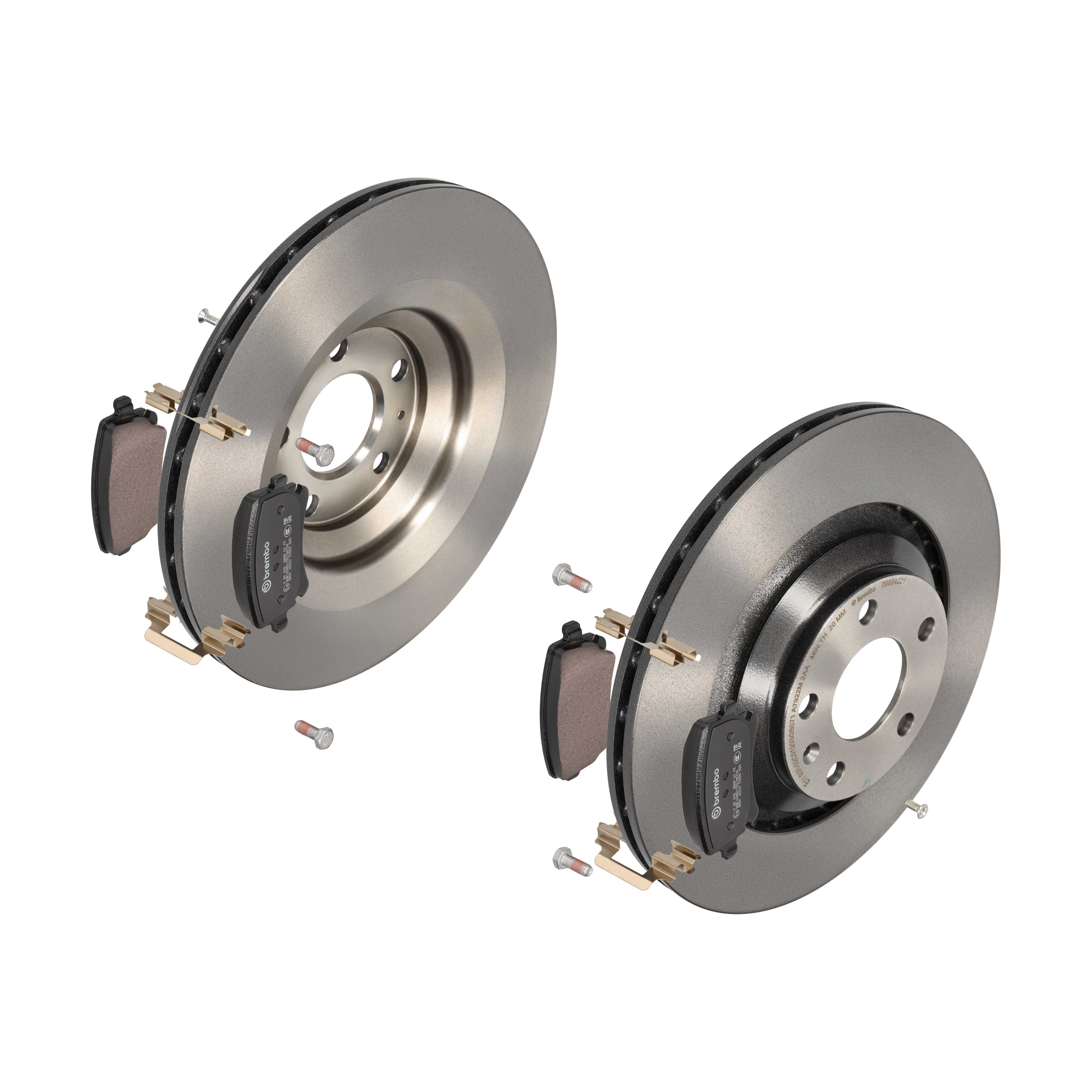 BREMBO Bremsensatz, Scheibenbremse ijdtidi8d0 Hinterachse Innenbelüftet 330mm 22mm für AUDI AUDI (FAW) VW SEAT SKODA