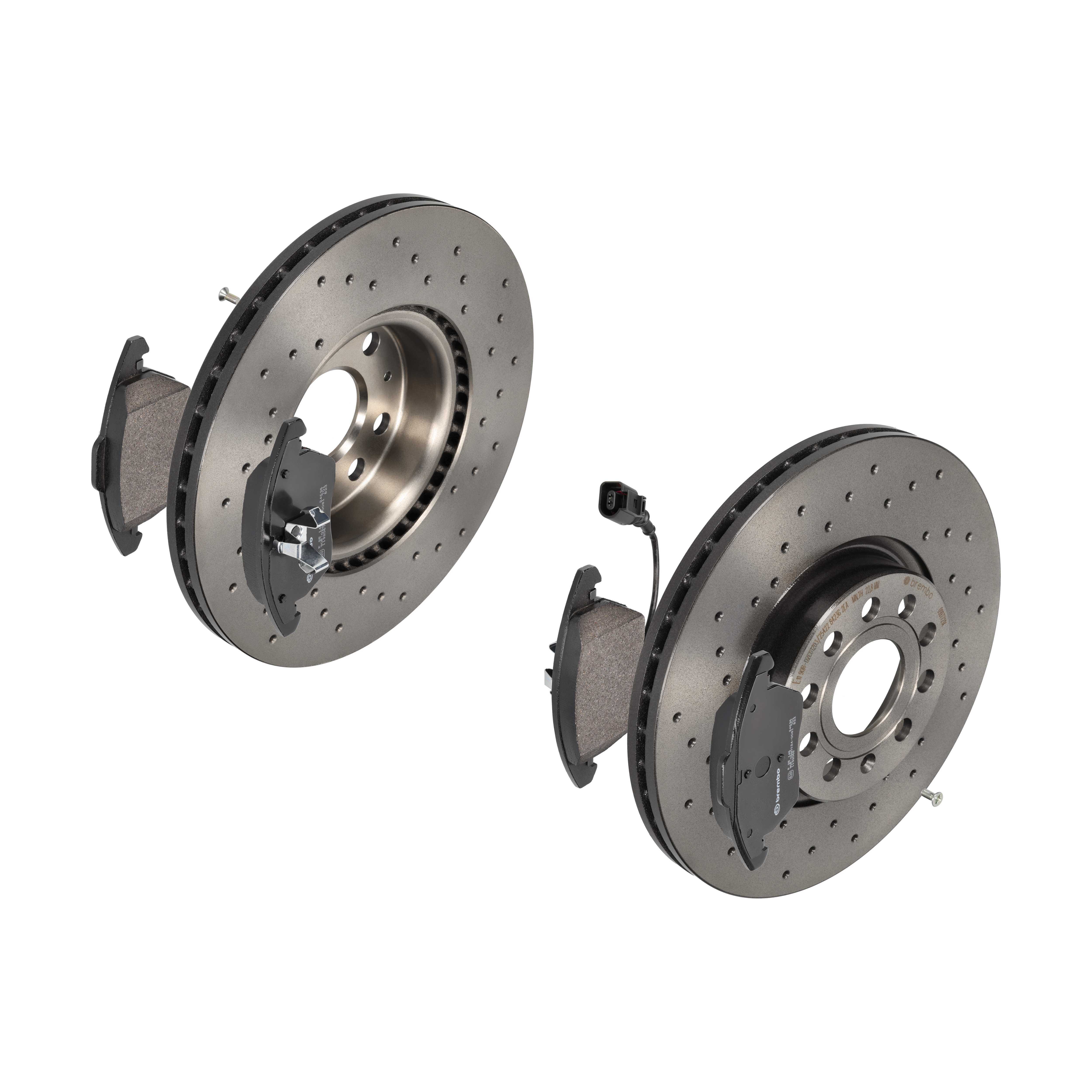 BREMBO Bremsensatz, Scheibenbremse sk8k0f3fc6 Vorderachse Gelocht/innenbel. 312mm 25mm für VW VW (FAW) SEAT SKODA AUDI SKODA (SVW) VW (SVW)