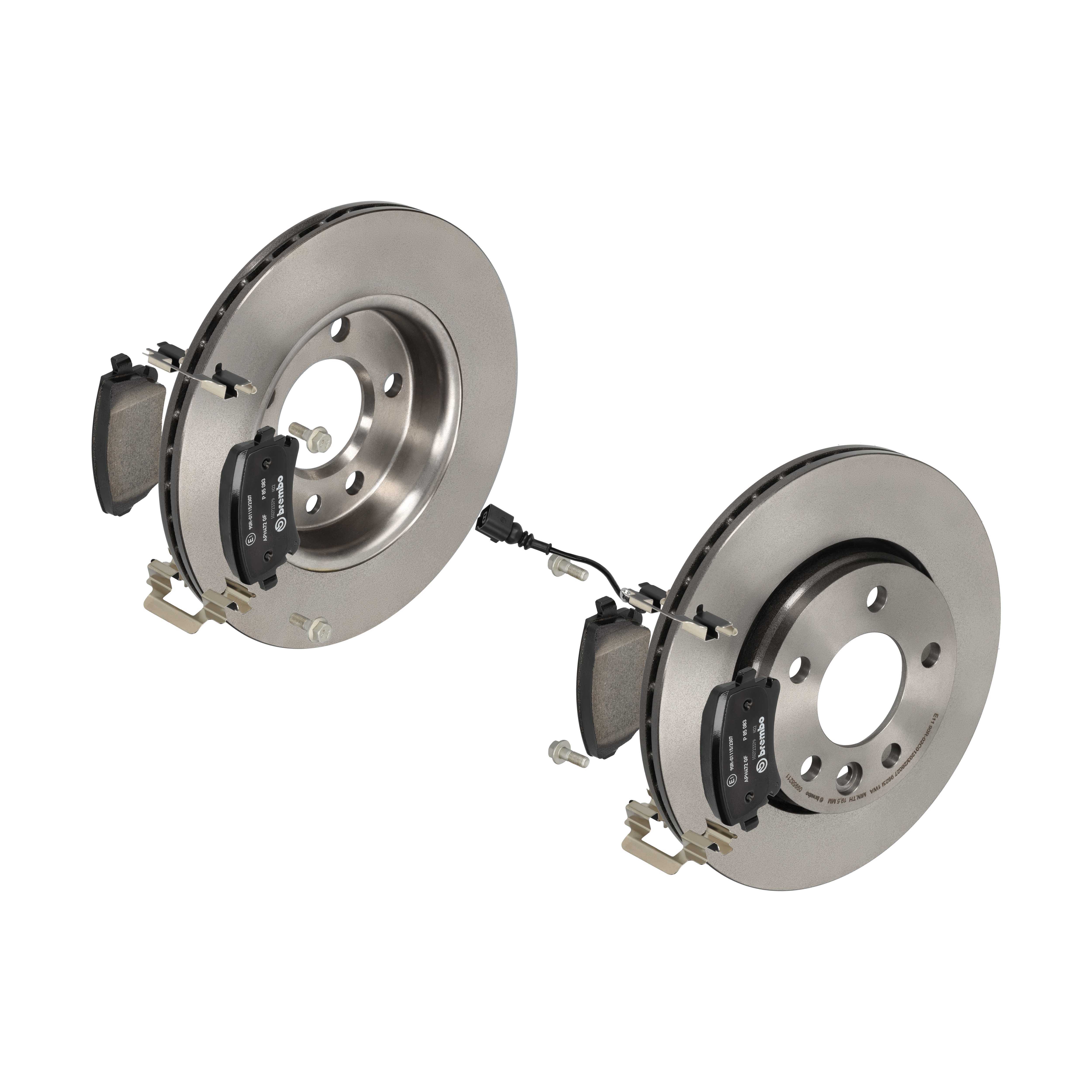 BREMBO Bremsensatz, Scheibenbremse ijzjsggiw7 Hinterachse Innenbelüftet 294mm 22mm für VW SEAT SKODA