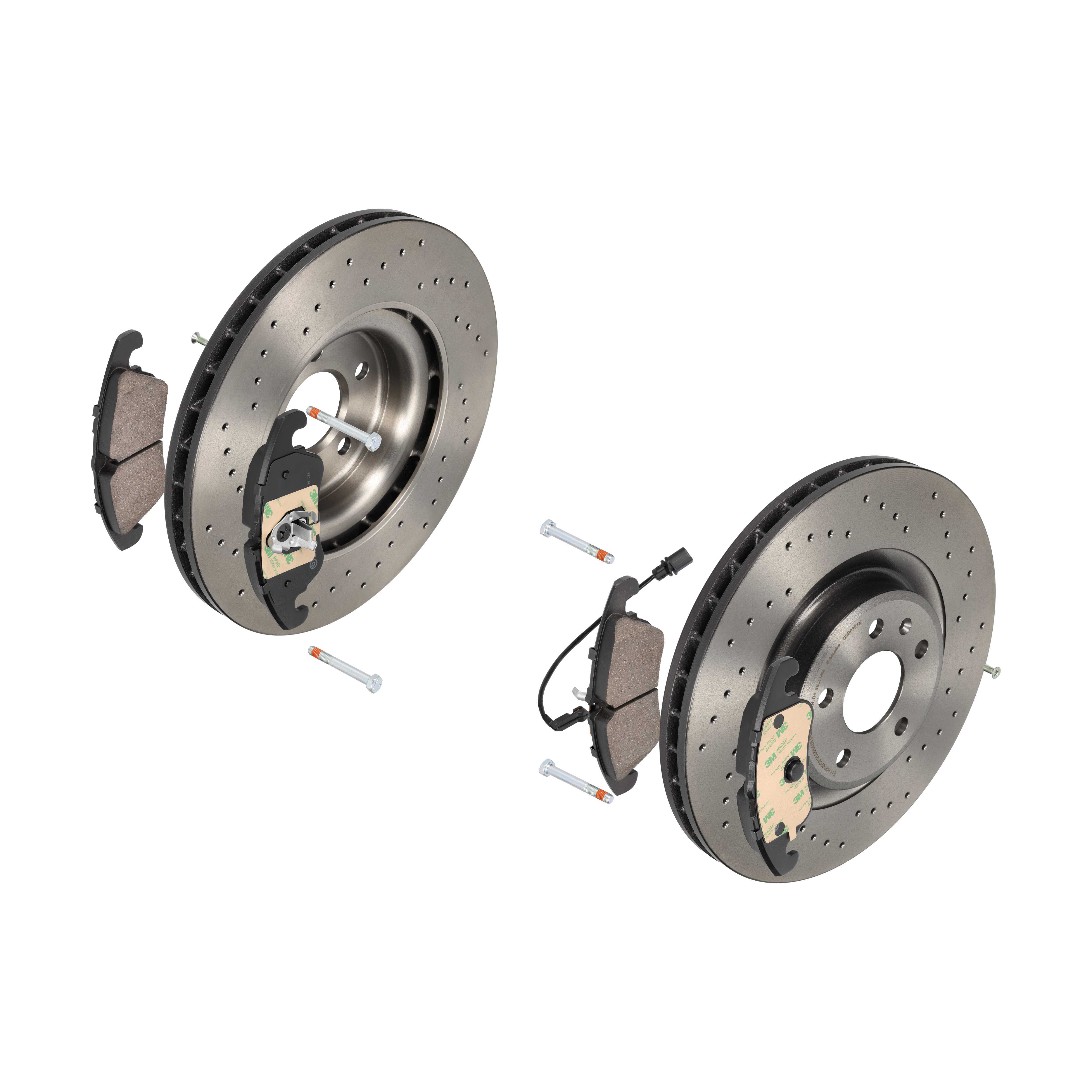 BREMBO Bremsensatz, Scheibenbremse sk8k0f2985 Vorderachse Gelocht/innenbel. 345mm 29mm für SKODA AUDI VW VW (SVW) AUDI (FAW) SEAT