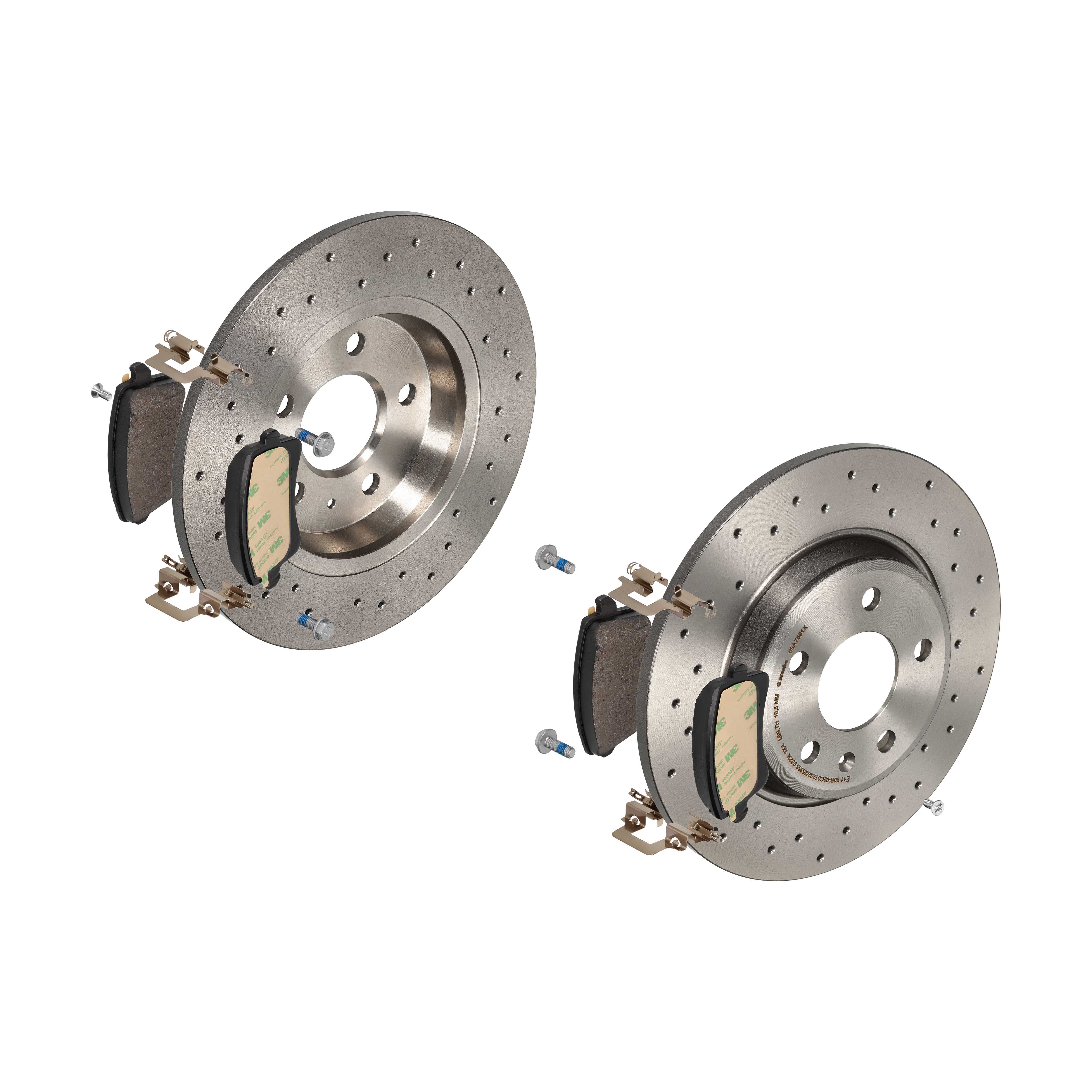 BREMBO Bremsensatz, Scheibenbremse sk8k0f8qi9 Hinterachse Gelocht 300mm 12mm für AUDI VW (FAW) SKODA VW AUDI (FAW)