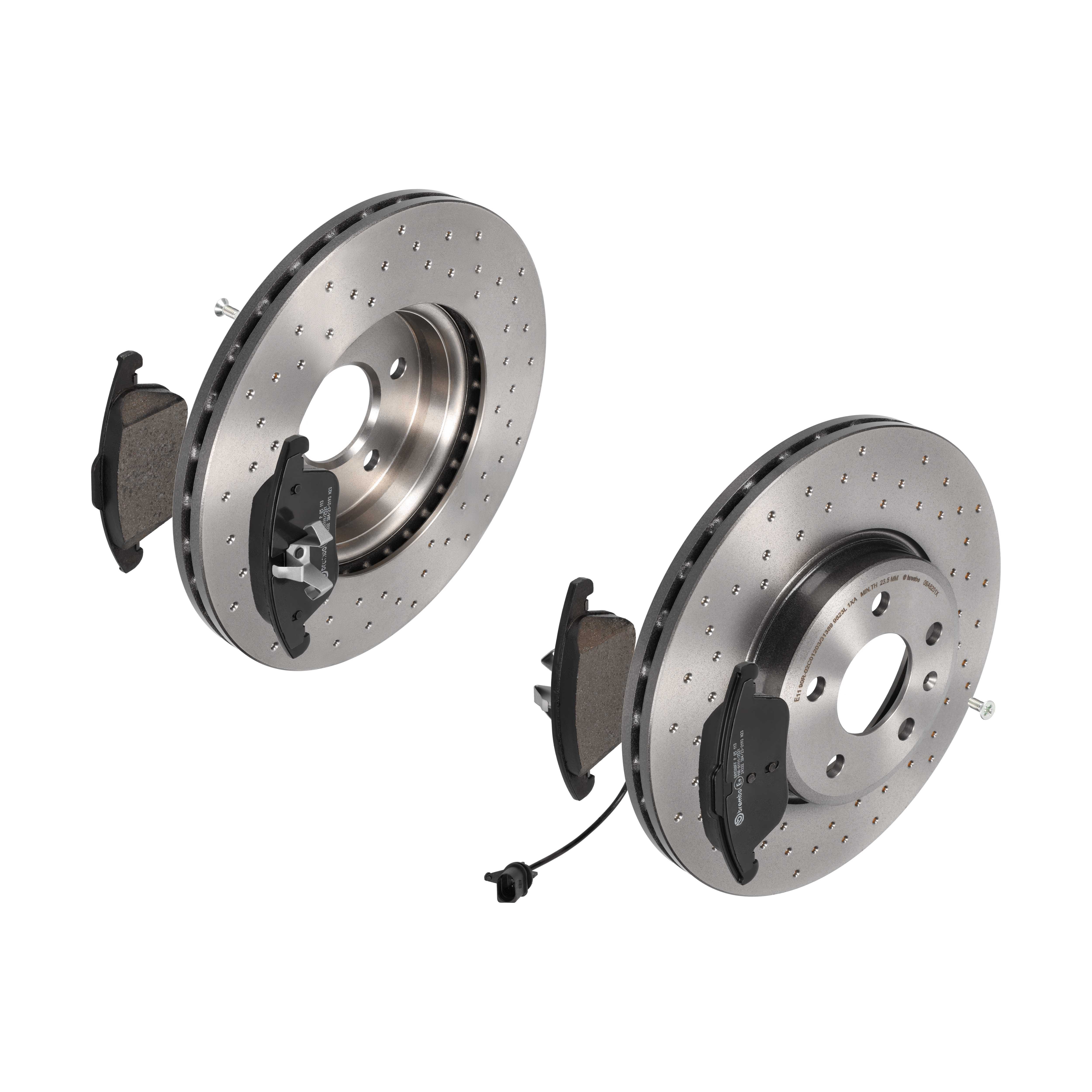 BREMBO sk8k0f2yy5 Vorderachse Gelocht/innenbel. 314mm 25mm für AUDI AUDI (FAW) SKODA SEAT VW