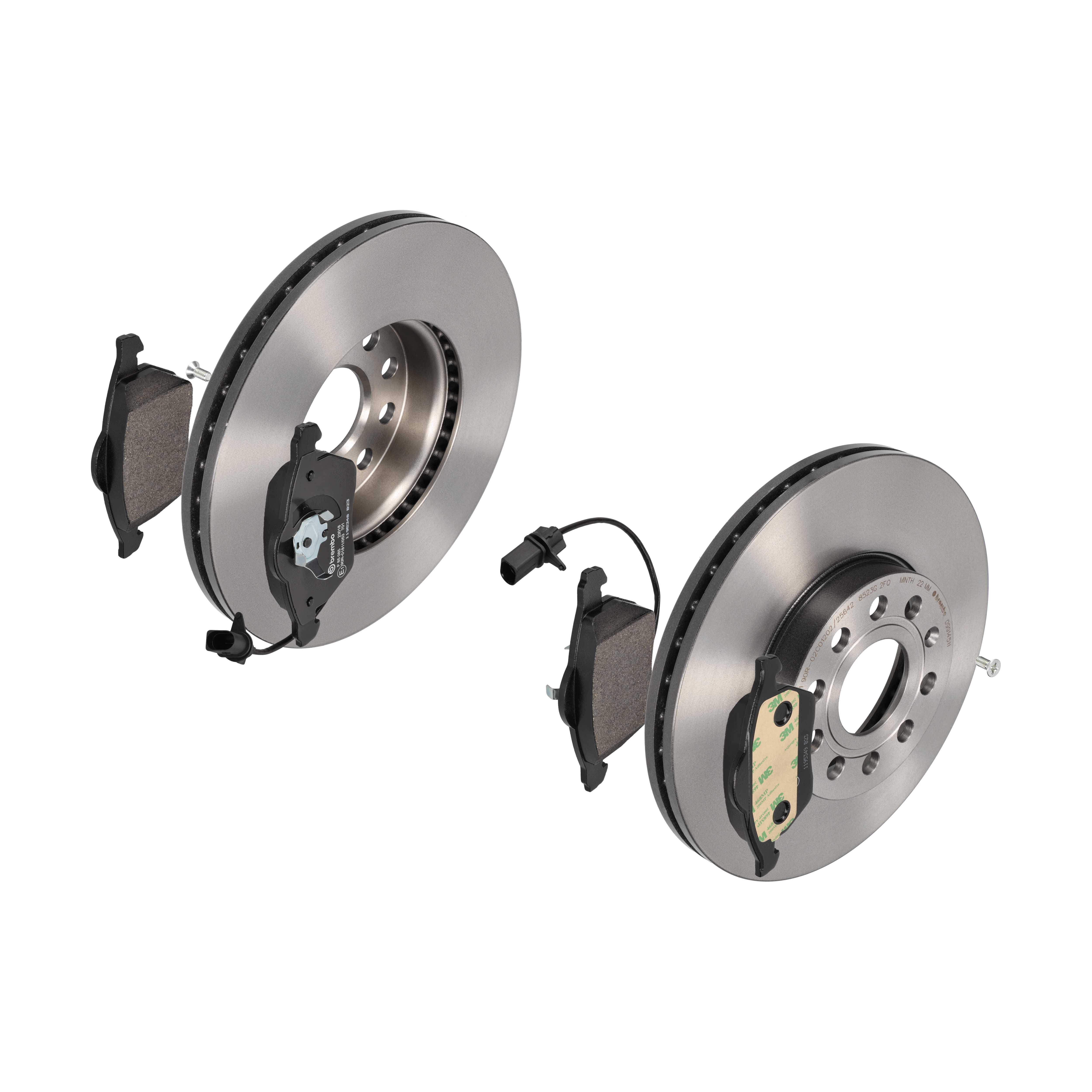 BREMBO Bremsensatz, Scheibenbremse ijdtidgwj8 Vorderachse Innenbelüftet 288mm 25mm für SEAT SKODA AUDI (FAW) VW AUDI VW (FAW) SKODA (SVW)
