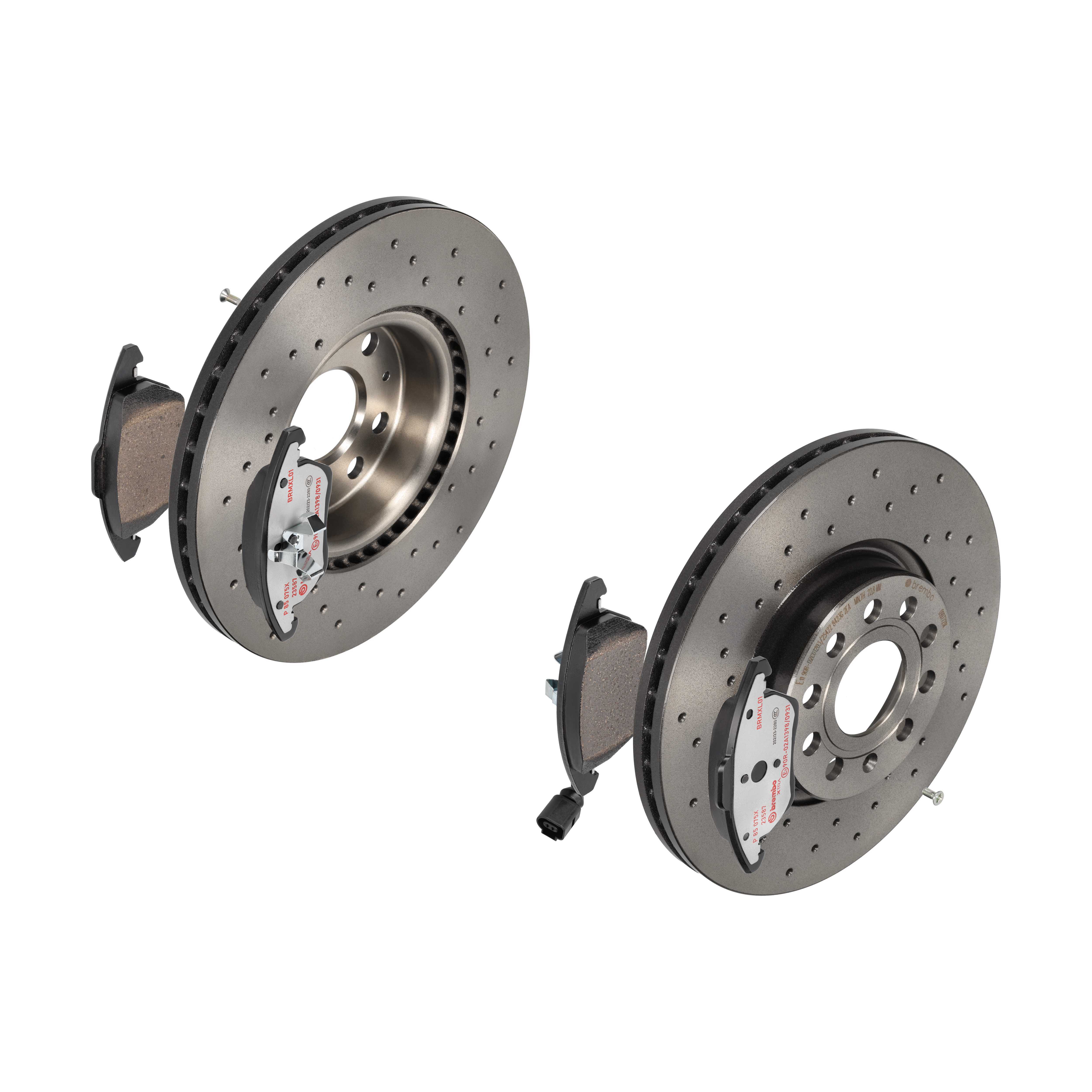BREMBO Bremsensatz, Scheibenbremse sk8k0f5b44 Vorderachse Gelocht/innenbel. 312mm 25mm für VW AUDI (FAW) SKODA (SVW) SKODA AUDI VW (SVW) VW (FAW)
