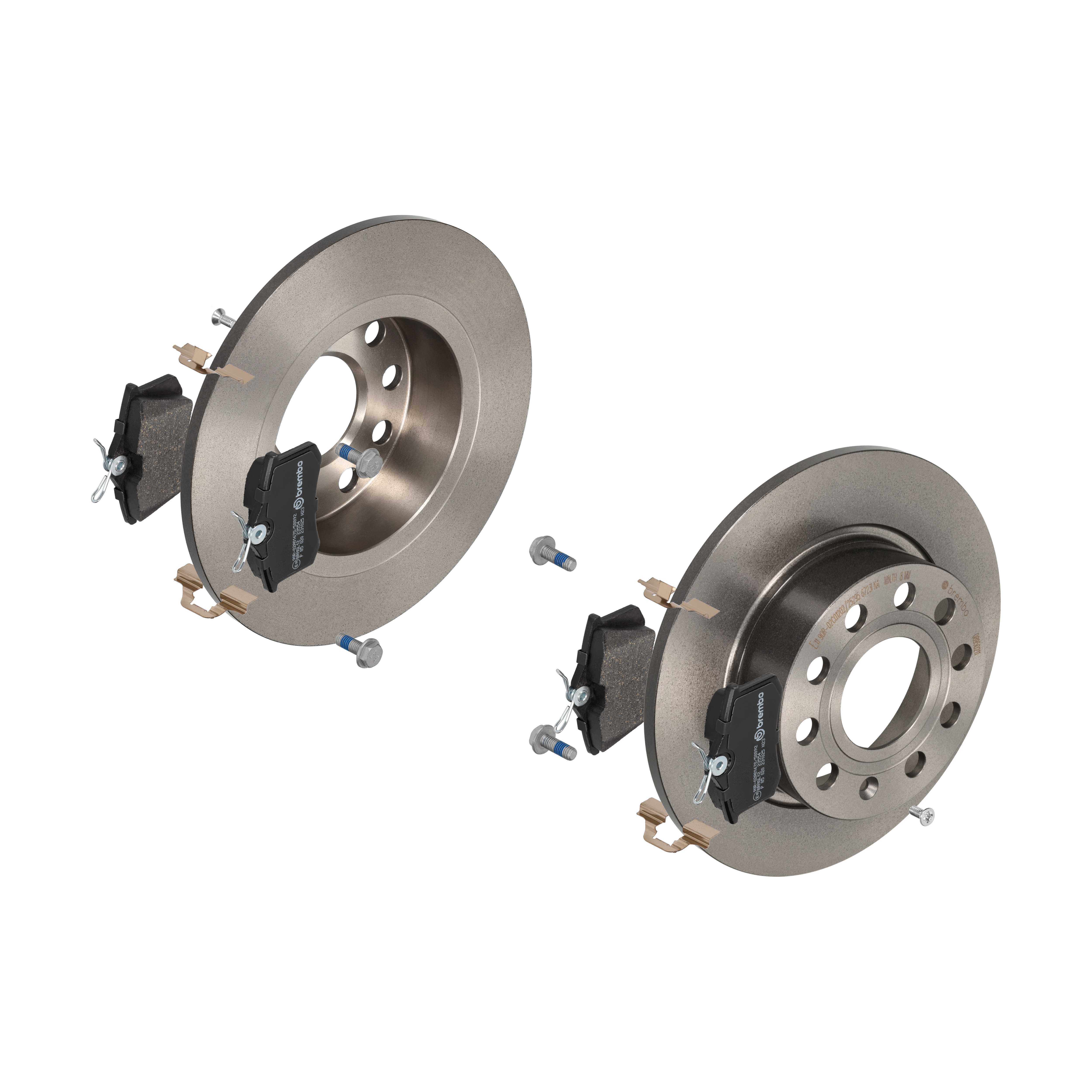 BREMBO Bremsensatz, Scheibenbremse ijdtidi3j6 Hinterachse Voll 253mm 10mm für CITROËN FORD ROEWE (SAIC) LANCIA ZHONGHUA (BRILLIANCE) PEUGEOT DS VW SEA