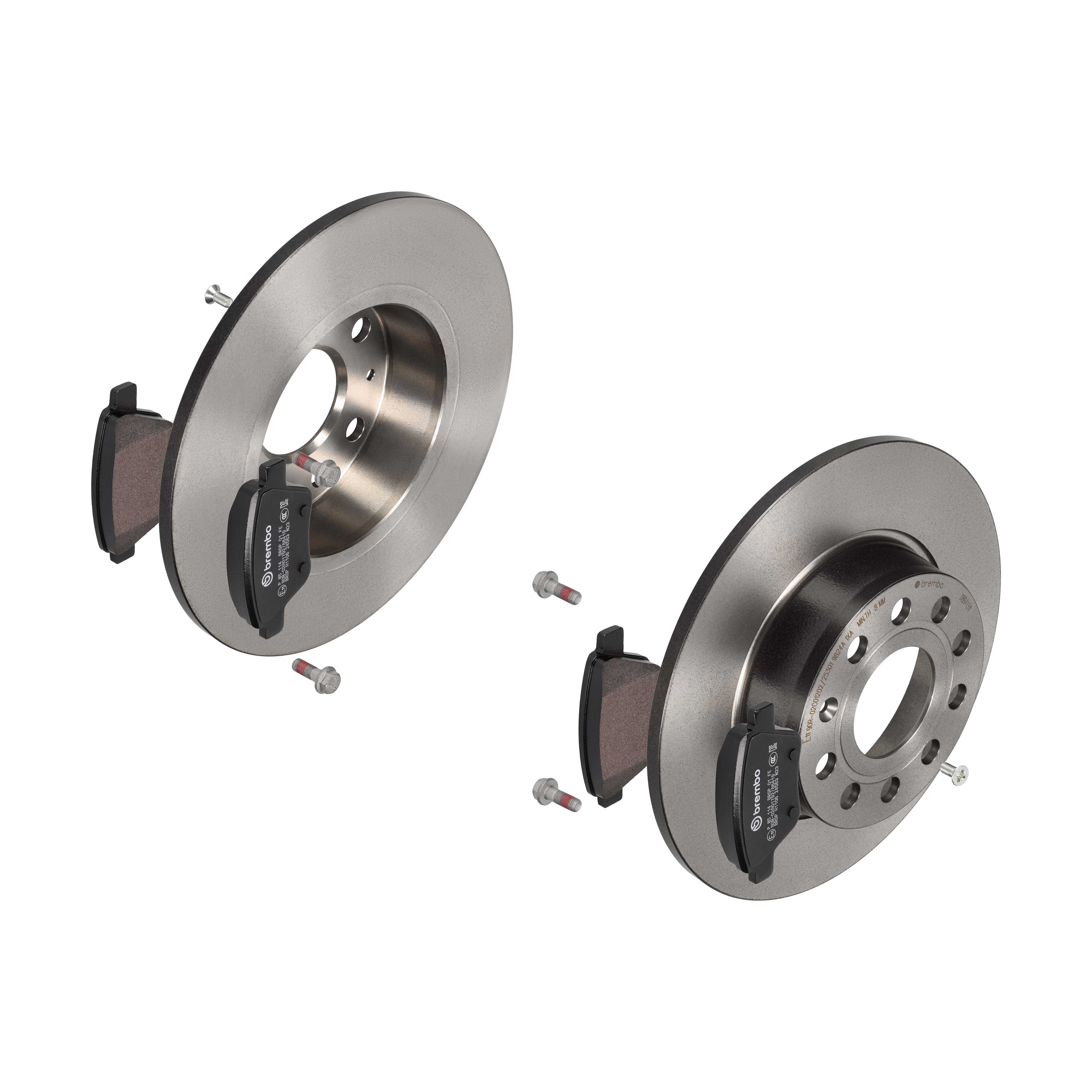 BREMBO Bremsensatz, Scheibenbremse ijdtidi3v8 Hinterachse Voll 272mm 10mm für VW VW (FAW) SEAT AUDI