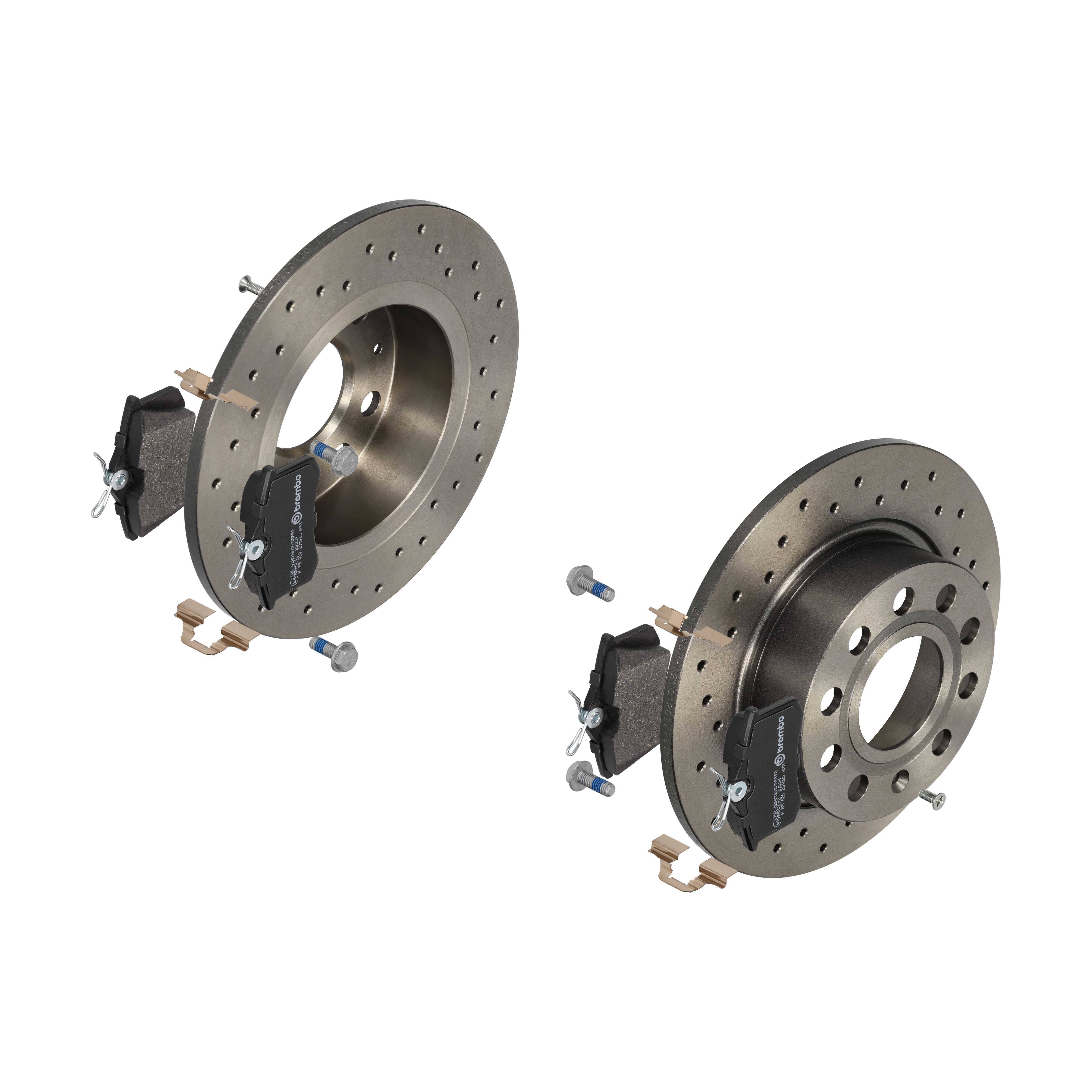 BREMBO Bremsensatz, Scheibenbremse sk8k0f80p7 Hinterachse Gelocht 253mm 10mm für CITROËN PEUGEOT FORD MG (SAIC) ROEWE (SAIC) LANCIA ZHONGHUA (BRILLIAN