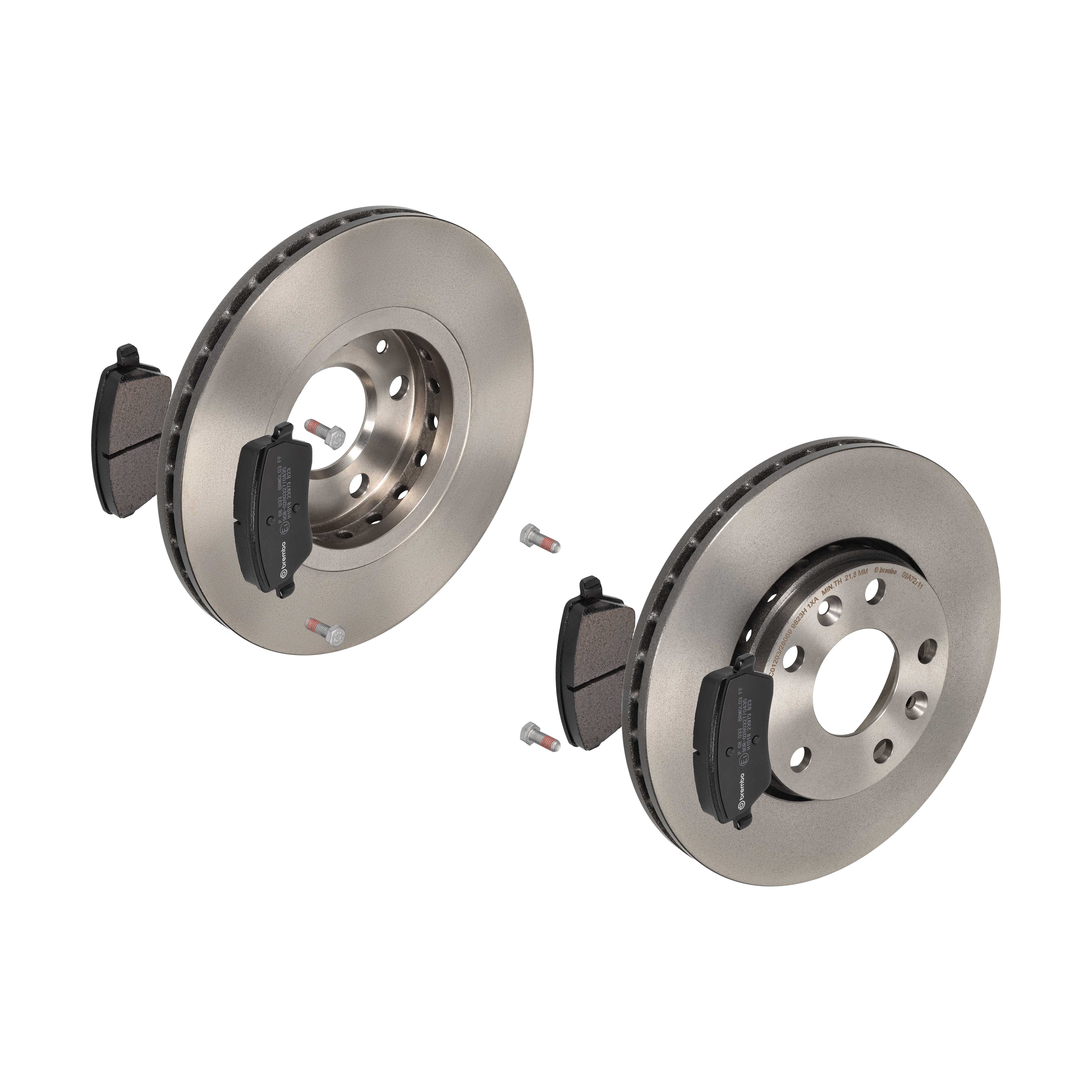 BREMBO Bremsensatz, Scheibenbremse ijdtiddc88 Vorderachse Innenbelüftet 280mm 24mm für MERCEDES-BENZ RENAULT NISSAN DACIA RENAULT TRUCKS LADA