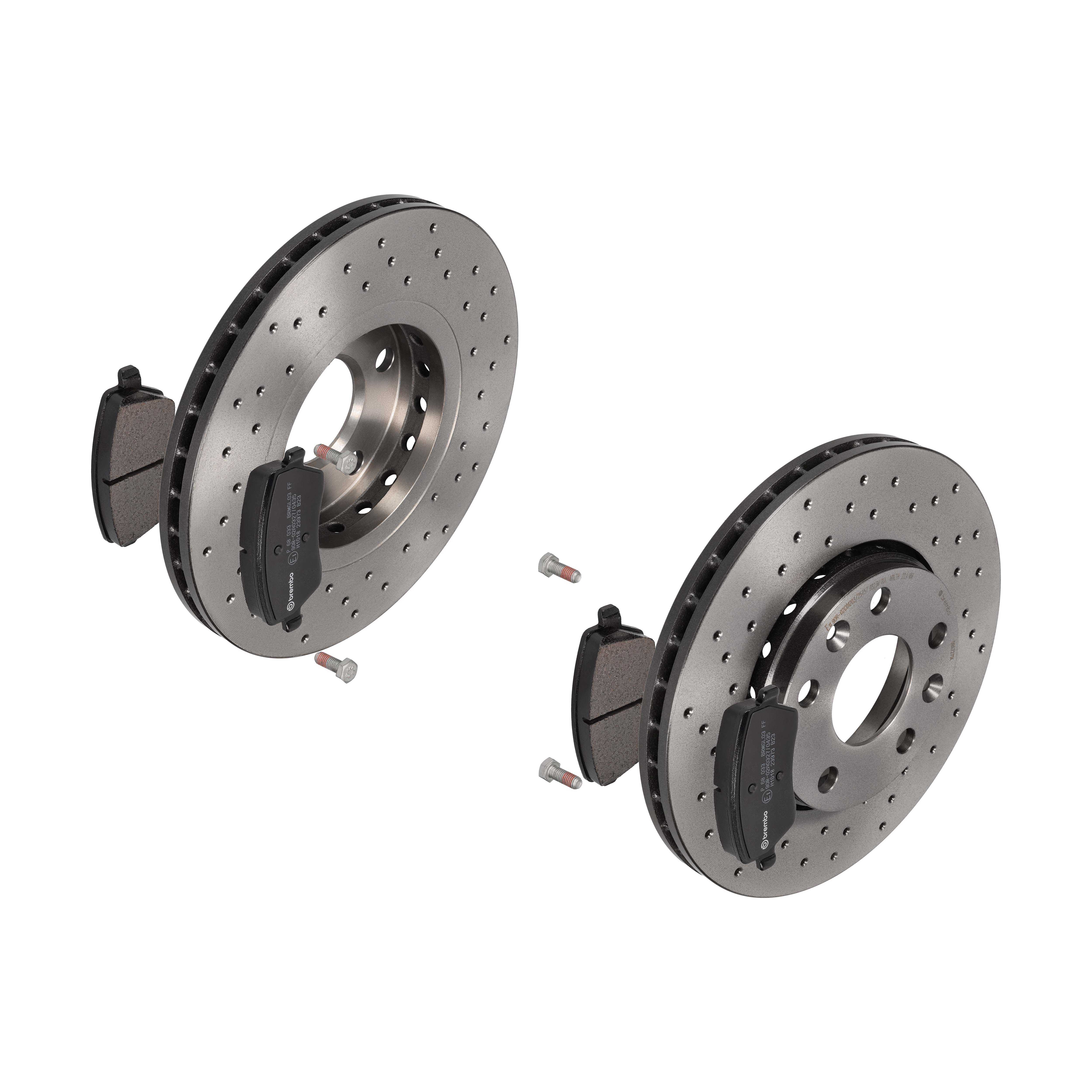 BREMBO Bremsensatz, Scheibenbremse sk8k0f7ly3 Vorderachse Gelocht/innenbel. 280mm 24mm für MERCEDES-BENZ NISSAN LADA RENAULT DACIA