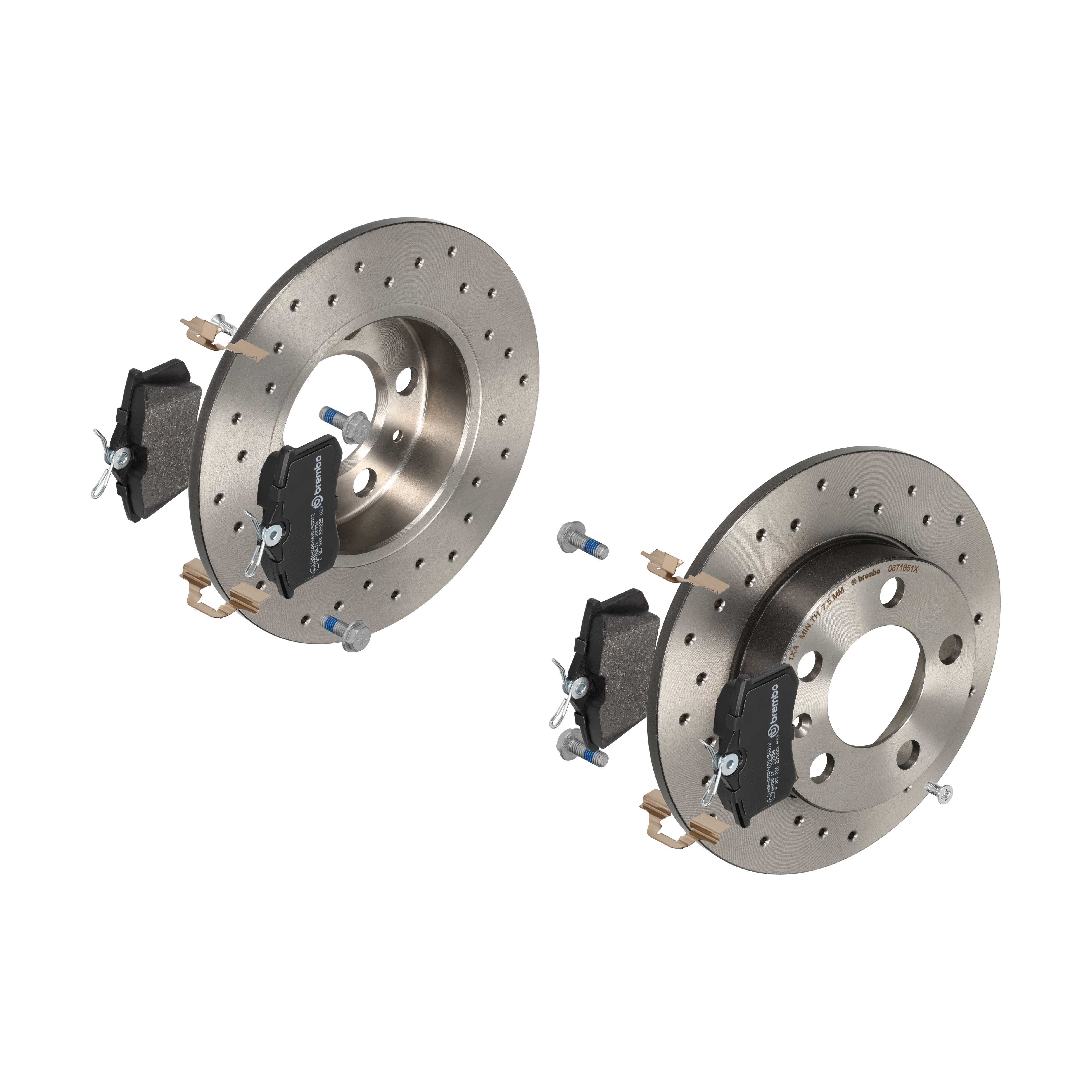 BREMBO Bremsensatz, Scheibenbremse sk8k0f9se7 Hinterachse Voll 230mm 9mm für PEUGEOT CITROËN FORD MG (SAIC) ROEWE (SAIC) FIAT ZHONGHUA (BRILLIANCE) DS