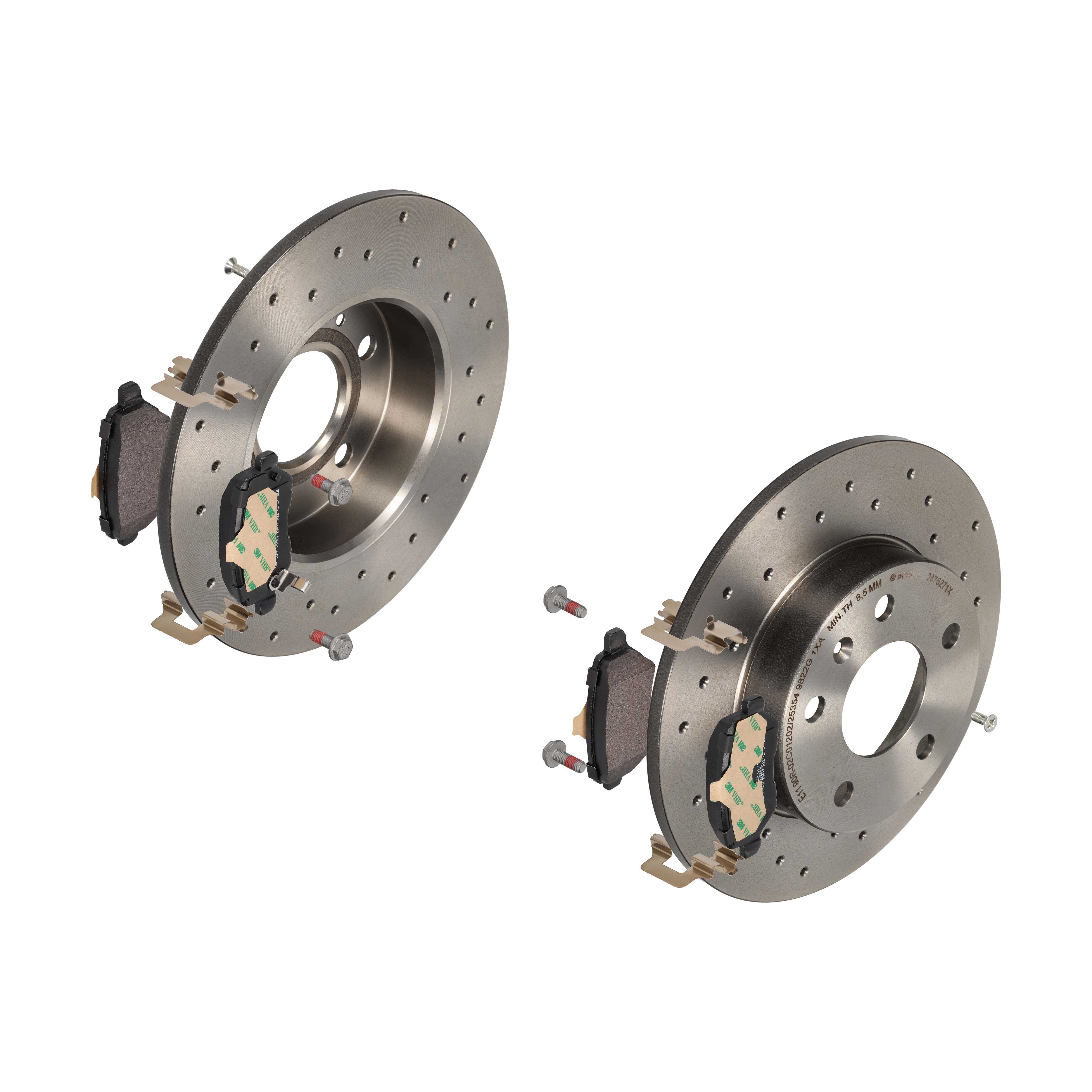 BREMBO Bremsensatz, Scheibenbremse sk8k0f9l09 Hinterachse Voll 264mm 10mm für OPEL VAUXHALL GENERAL MOTORS SATURN KIA