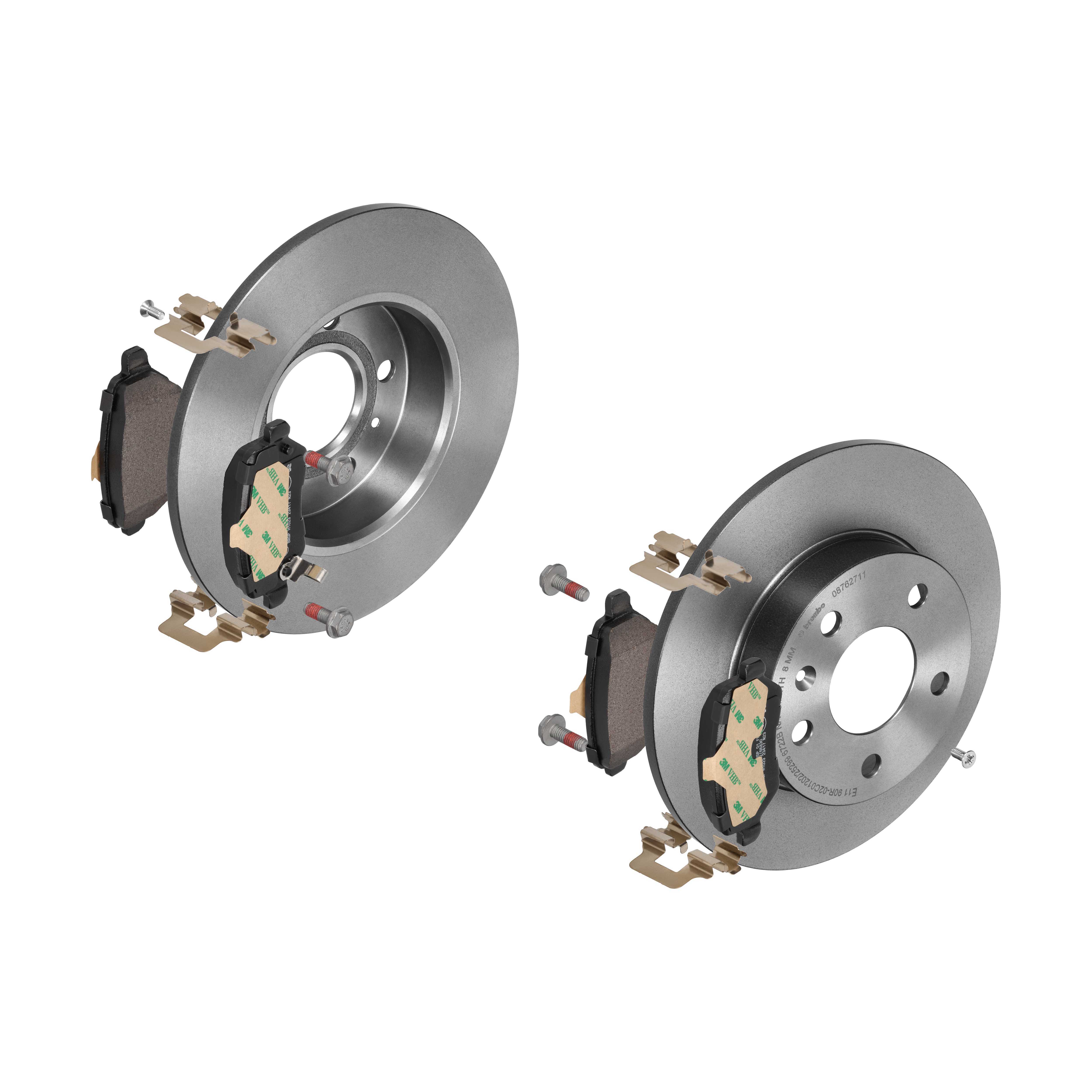 BREMBO Bremsensatz, Scheibenbremse ijzjsg5np4 Hinterachse Voll 264mm 10mm für OPEL VAUXHALL GENERAL MOTORS SATURN KIA