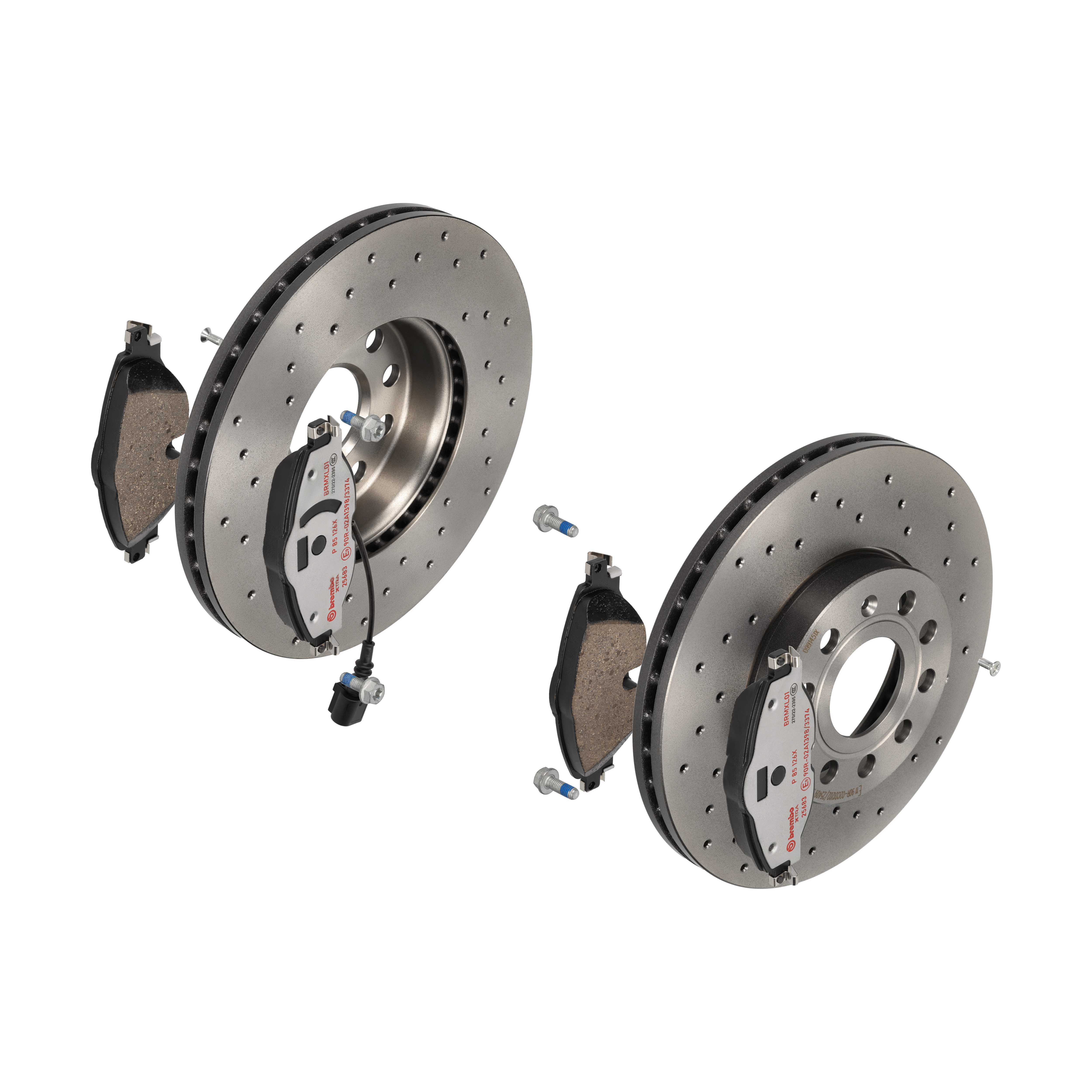 BREMBO Bremsensatz, Scheibenbremse sk8k0f3787 Vorderachse Gelocht/innenbel. 288mm 25mm für VW SEAT AUDI (FAW) SKODA AUDI SKODA (SVW) VW (FAW)