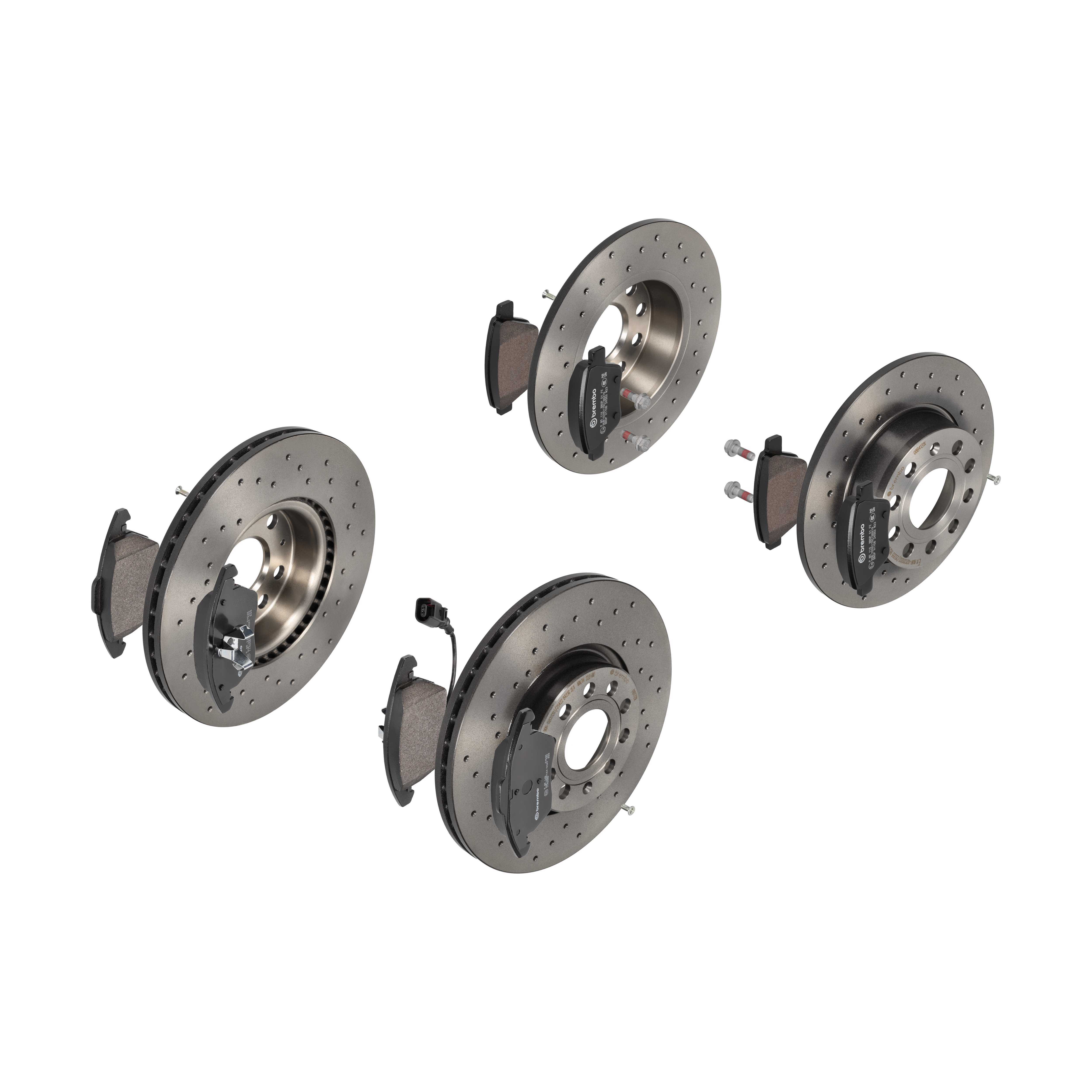 BREMBO Bremsensatz, Scheibenbremse sg00000e5t Hinterachse Gelocht/innenbel. 272mm 25mm für VW AUDI SEAT VW (SVW) SKODA AUDI (FAW) VW (FAW) SKODA (SVW)