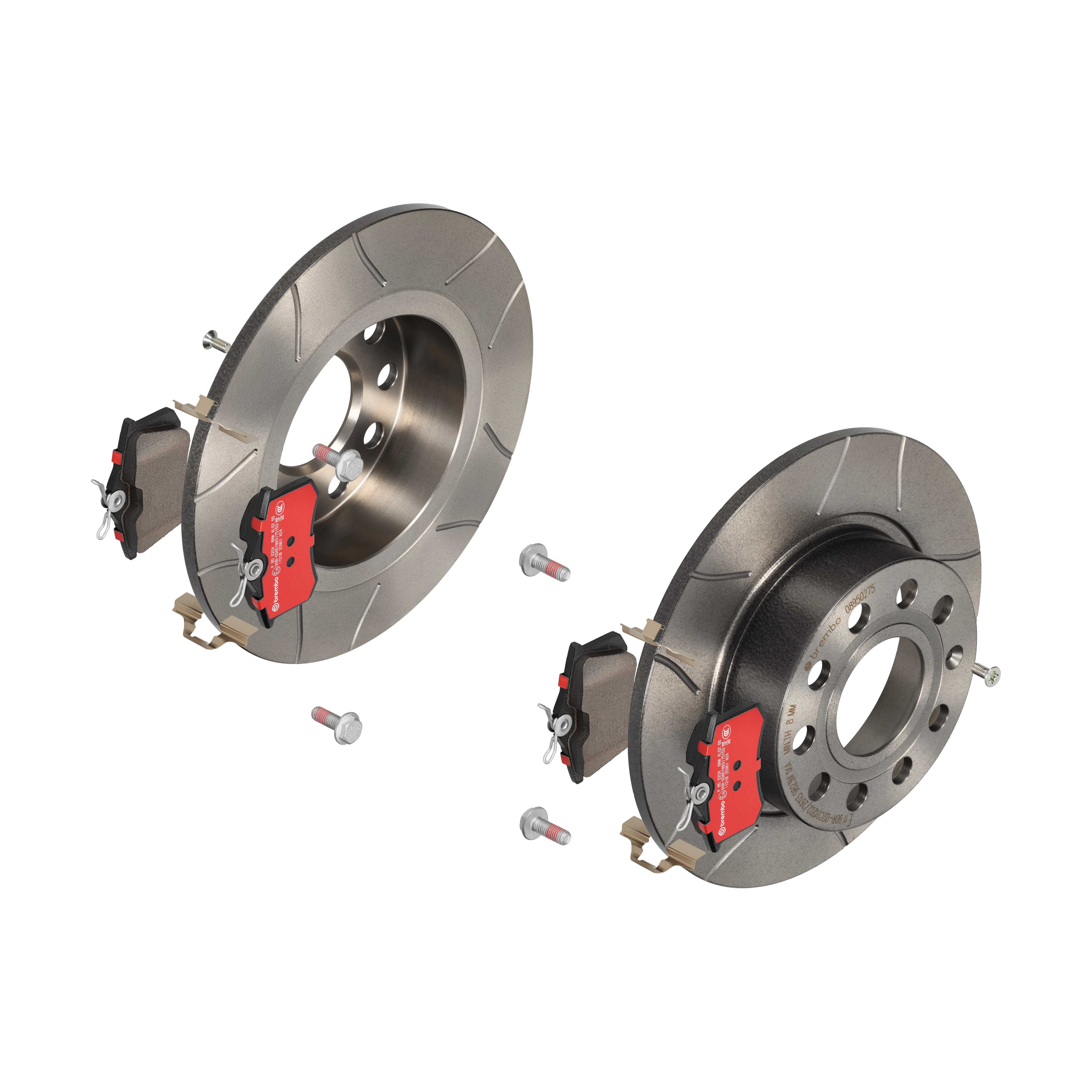 BREMBO Bremsensatz, Scheibenbremse sk8k0f7ua7 Hinterachse Geschlitzt 253mm 10mm für PEUGEOT CITROËN FORD MG (SAIC) ROEWE (SAIC) LANCIA ZHONGHUA (BRILL