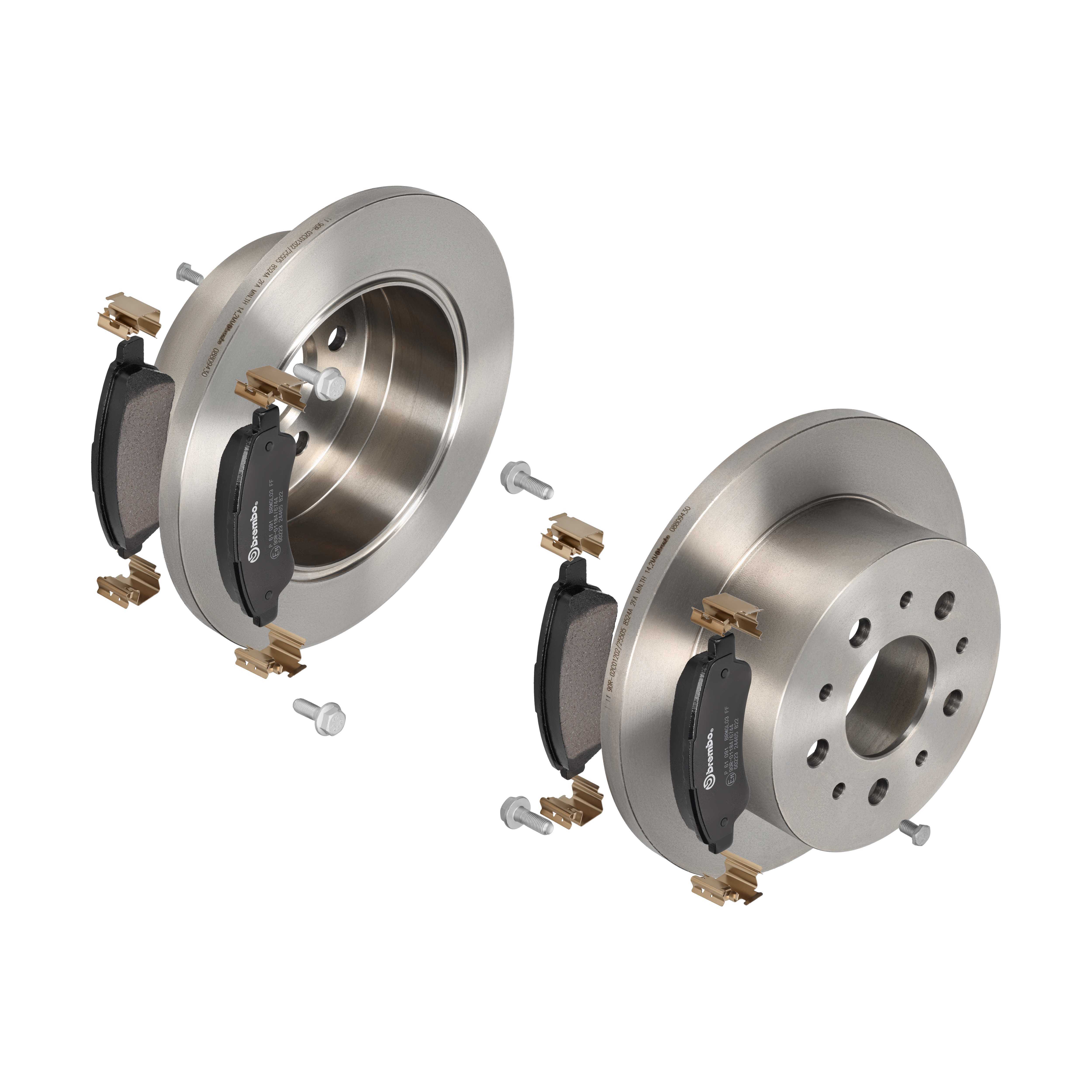 BREMBO Bremsensatz, Scheibenbremse ijdtidioj2 Hinterachse Voll 280mm 16mm für CITROËN PEUGEOT FIAT