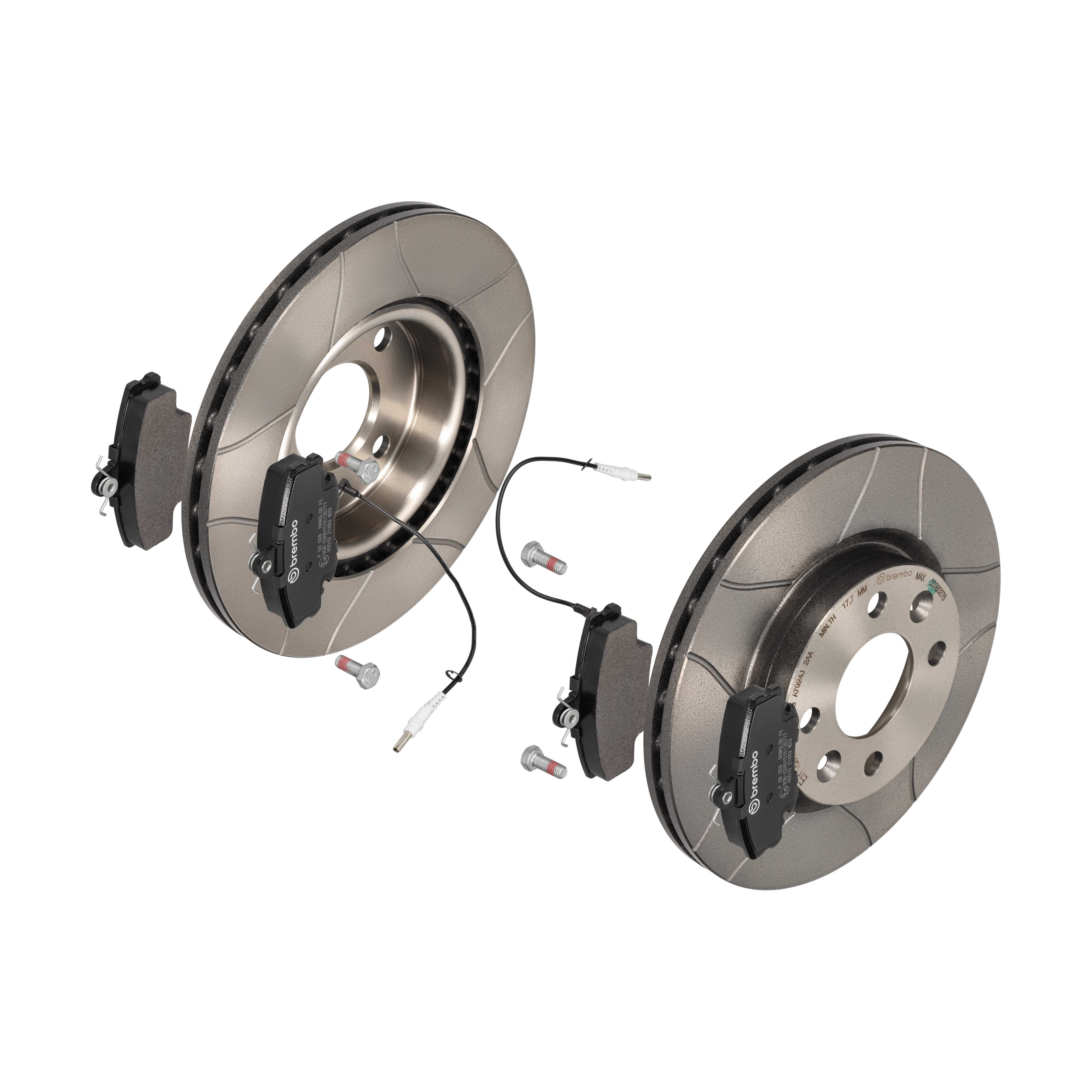 BREMBO Bremsensatz, Scheibenbremse sk8k0f1a19 Vorderachse Geschlitzt 259mm 20mm für CITROËN PEUGEOT RENAULT NISSAN DACIA ALPINE LIFAN
