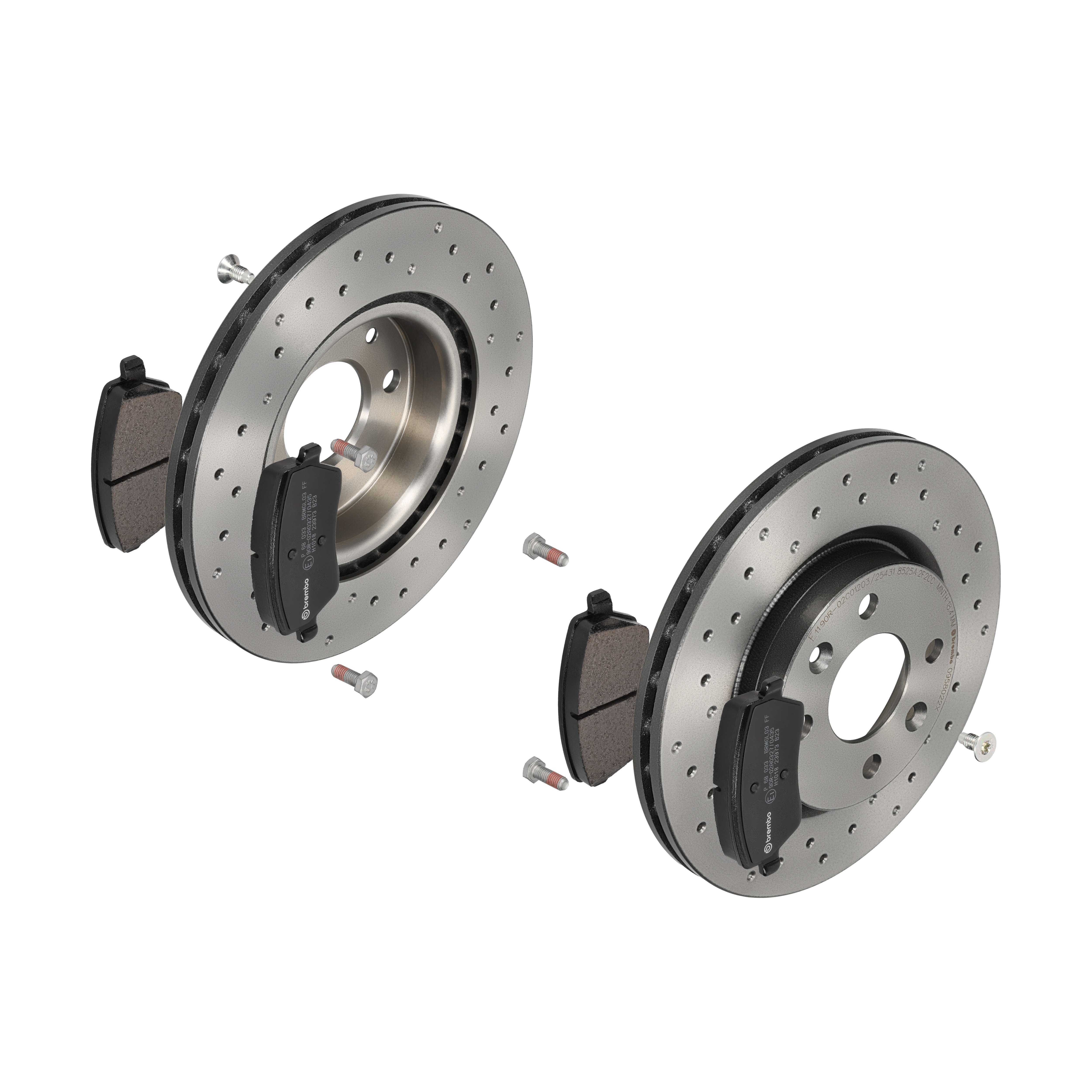 BREMBO Bremsensatz, Scheibenbremse sk8k0f74l7 Vorderachse Gelocht/innenbel. 259mm 20mm für MERCEDES-BENZ DACIA RENAULT NISSAN LADA