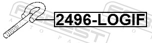 FEBEST Abschlepphaken 2496logif für MAZDA RENAULT
