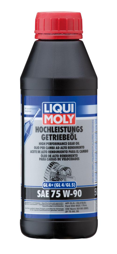 Produktbild für Hochleistungs-Getriebeöl (GL4+) SAE 75W-90 [500 ml]