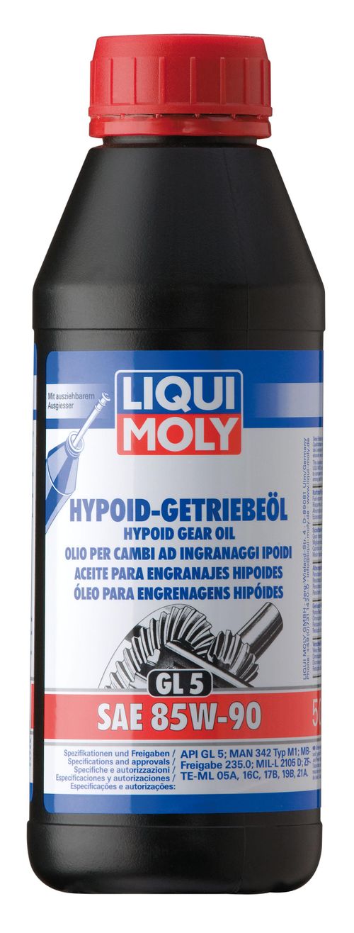 Produktbild für Hypoid-Getriebeöl (GL5) SAE 85W-90 [500 ml]