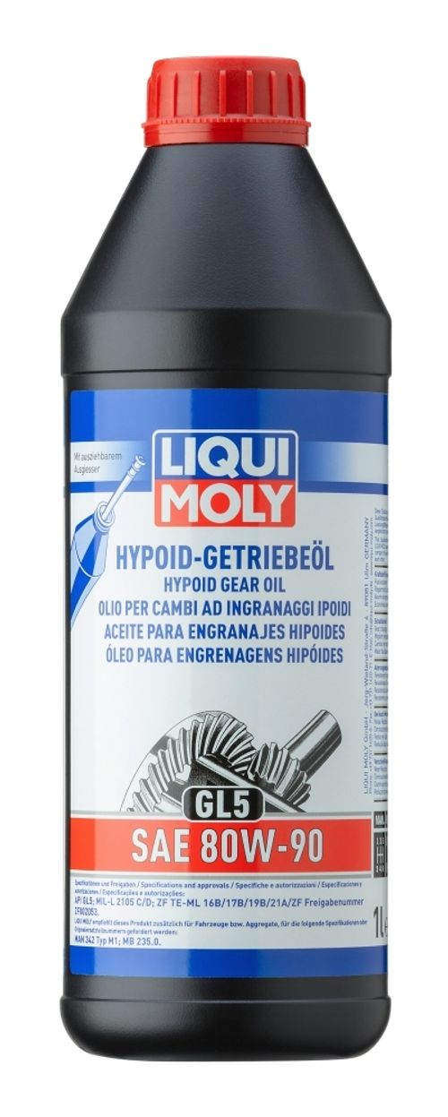 Produktbild für Hypoid-Getriebeöl (GL5) SAE 80W-90 [1 L]
