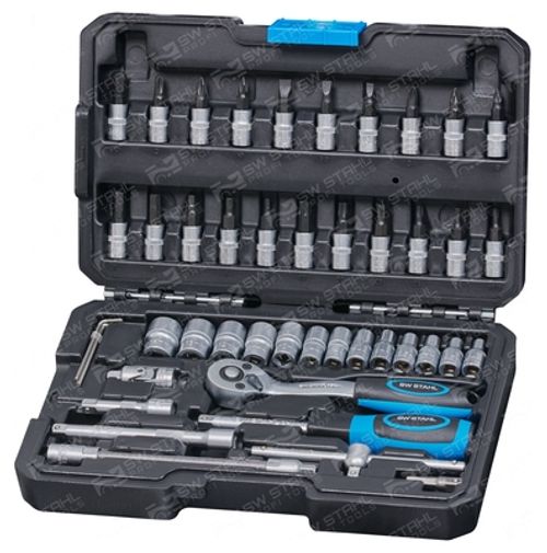Produktbild für Steckschlüsselsatz, 1/4 Zoll, 48-teilig