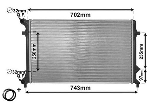 Produktbild für Kühler, Motorkühlung