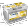 Produktbild für Starterbatterie DYNAMIC AGM 12 V, 70 Ah, 760 A