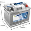 Produktbild für Starterbatterie PROMOTIVE SLI 12 V, 55 Ah, 420 A