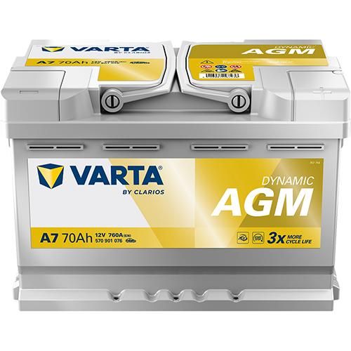 Produktbild für Starterbatterie DYNAMIC AGM 12 V, 70 Ah, 760 A