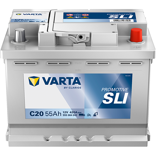 Produktbild für Starterbatterie PROMOTIVE SLI 12 V, 55 Ah, 420 A
