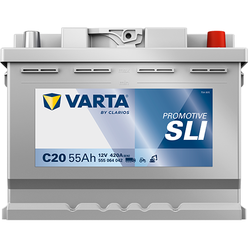 Produktbild für Starterbatterie PROMOTIVE SLI 12 V, 55 Ah, 420 A
