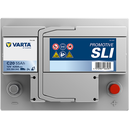 Produktbild für Starterbatterie PROMOTIVE SLI 12 V, 55 Ah, 420 A